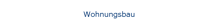 Wohnungsbau